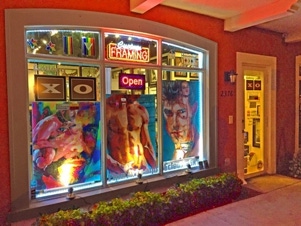 Donald Rizzo’s art in Gallery XO, Wilton Manors, Flordia. Gallery XO has Donald Rizzo's original paintings and many limited edition prints