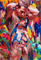 2014 gallery of Paintings by Donald Rizzo Gay Abstract Art Gay Male Art