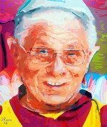 Benedict XVI juxtaposed 14th Dalai Lama