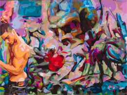 2014 gallery of Paintings by Donald Rizzo Gay Abstract Art Gay Male Art