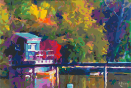 Painting completed in 2012 by Artist Donald Rizzo