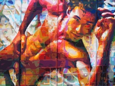 2013 gallery of Paintings by Donald Rizzo Gay Abstract Art Gay Male Art